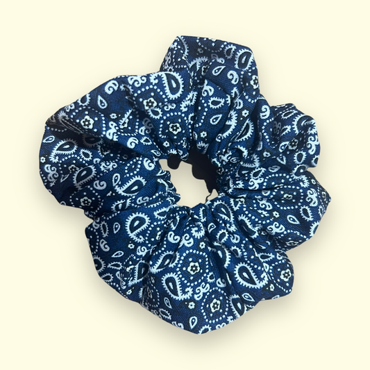 “Bandanna Blue” Scrunchie