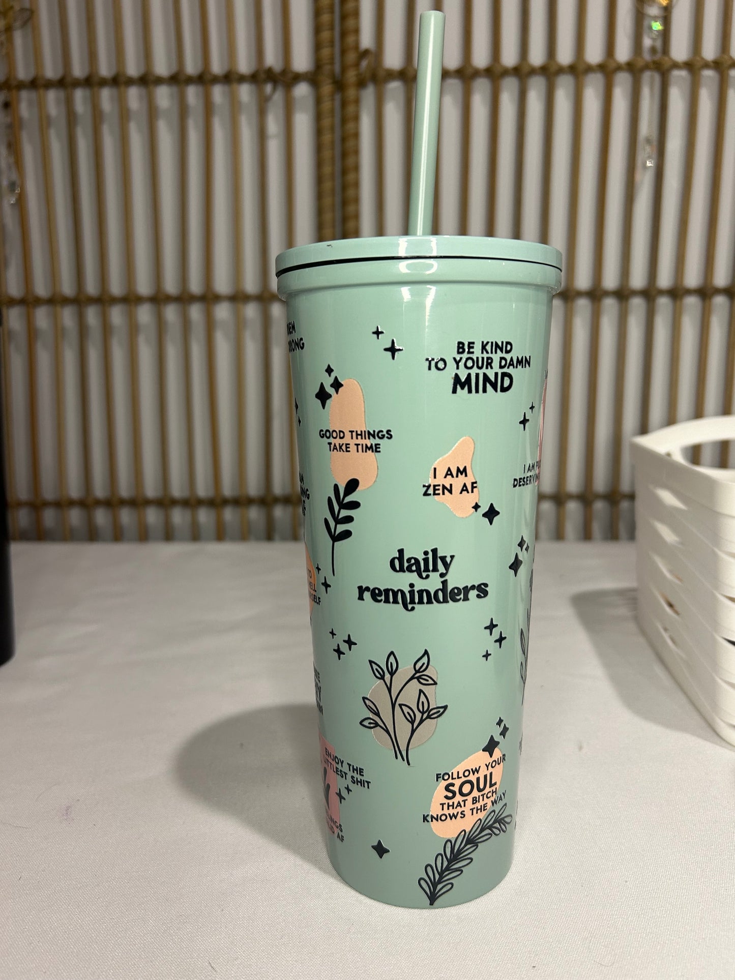 Daily Reminders Smoothie Tumbler