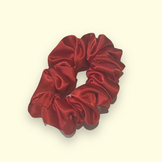 ‘Ruby’ Mini Satin Scrunchie