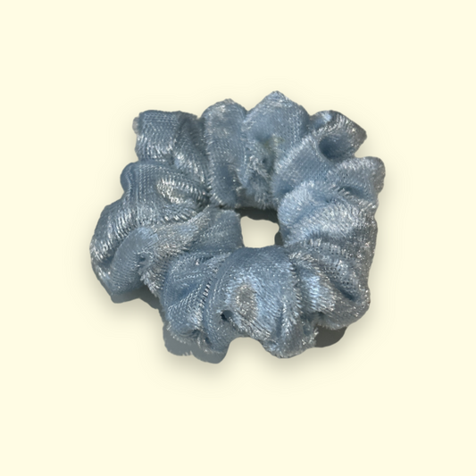 ‘Icy’ Velvet Mini Scrunchie