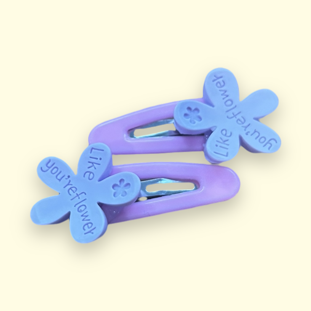 ‘Little Miss’ Purple Clips