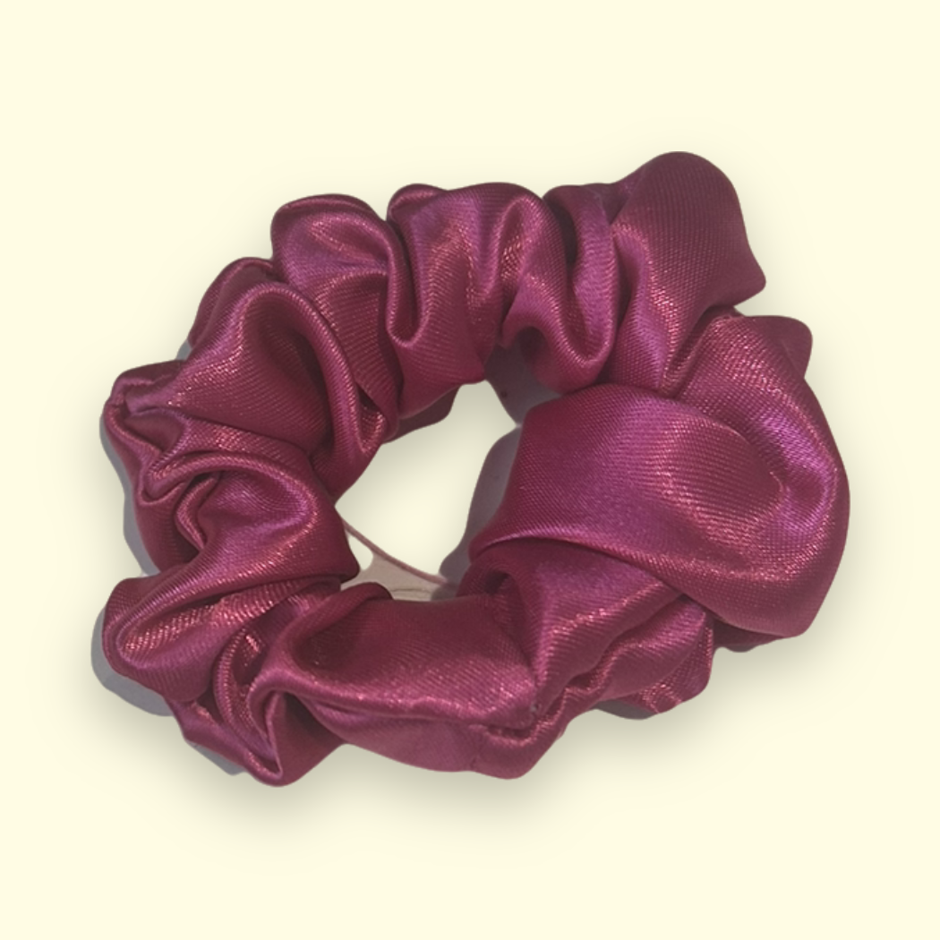 ‘Barbie Pink’ Mini Satin Scrunchie