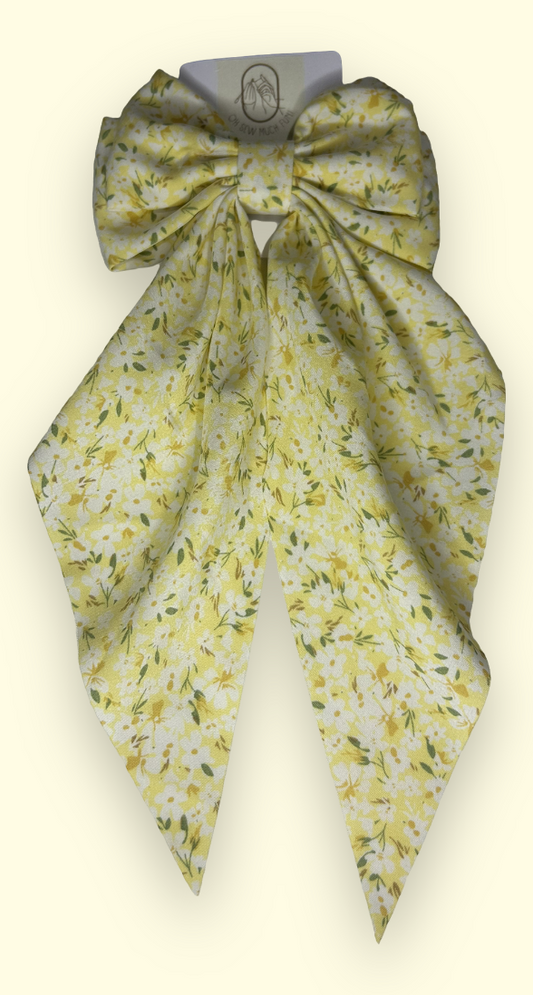 Yellow ‘Lily’ Clip Bow