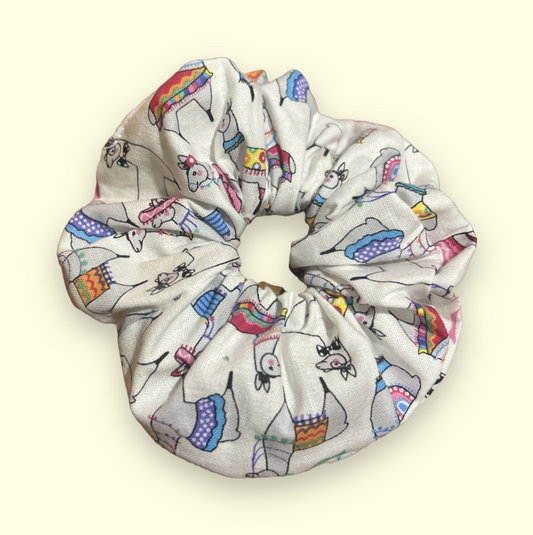 ‘Happy Llama’ Scrunchie