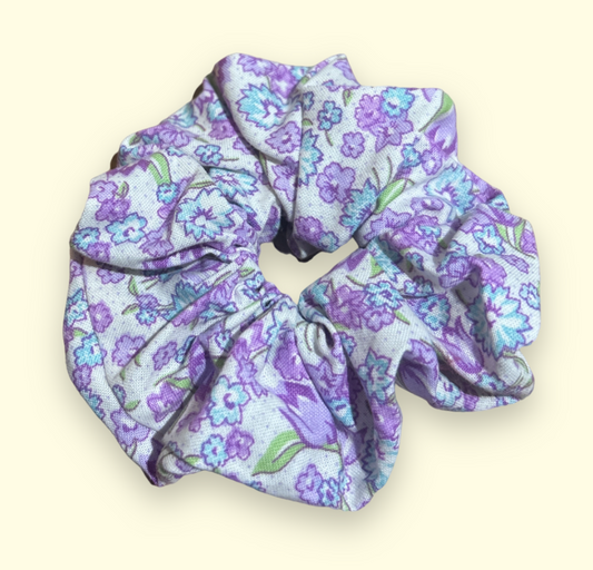 ‘Purple Petals’ Scrunchie