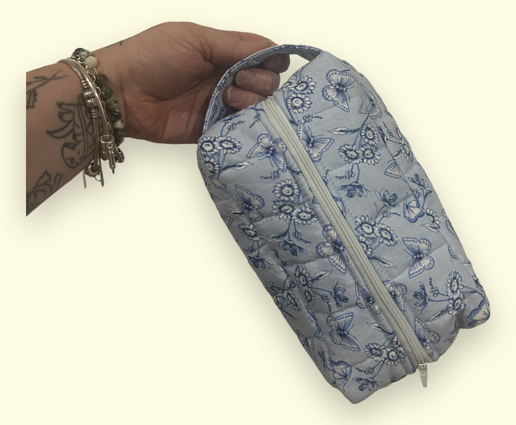 ‘Butterfly Blues’ Makeup Bag